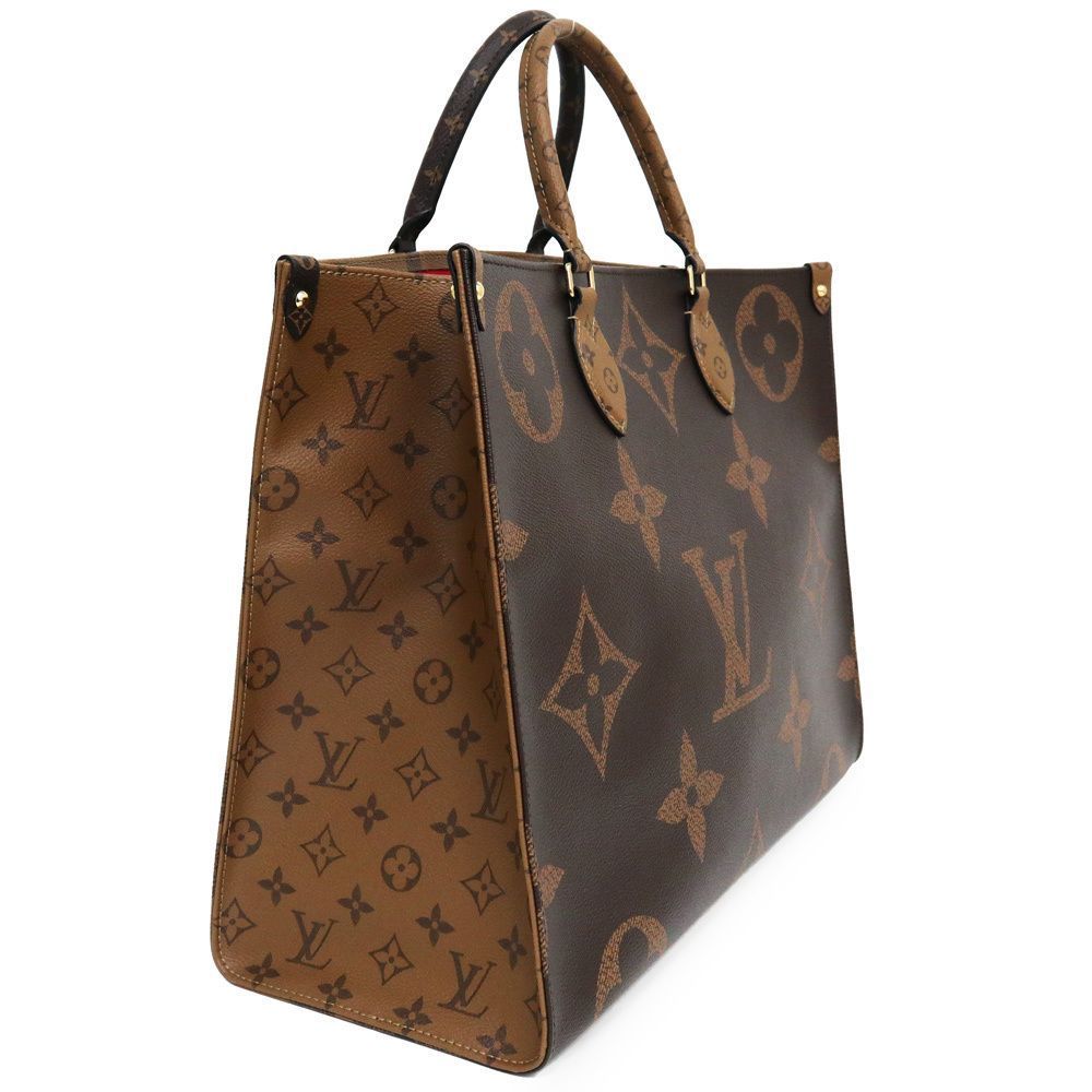 Tote Bag On The Go Giant Monogram Reverse Brown GM 2way - Picture 3 of 7